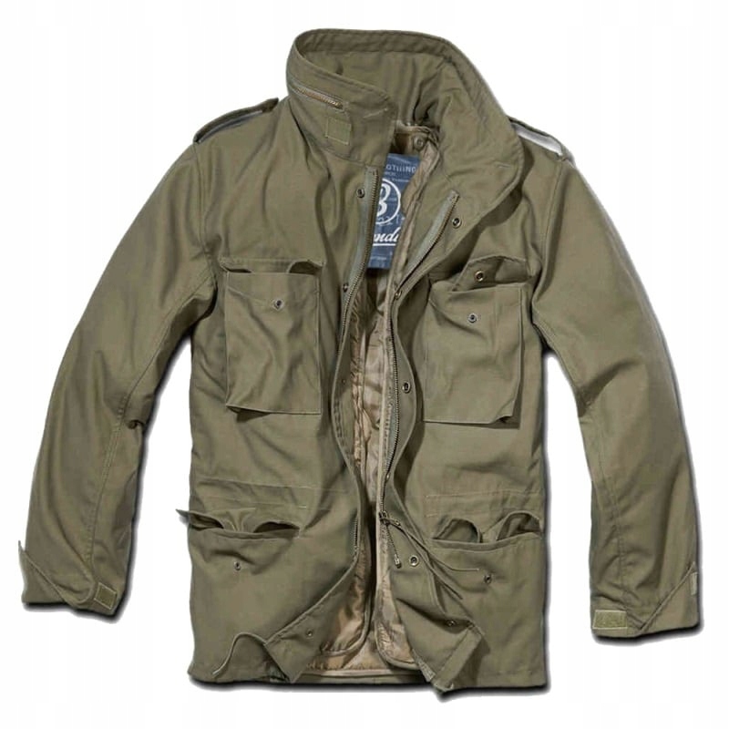 Pánská teplá vojenská parka bunda s kapucí Brandit M65 Classic Olive 6XL