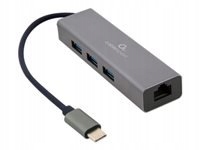 Adapter Usbc RJ45 Hub Usb 3.0 Gembird