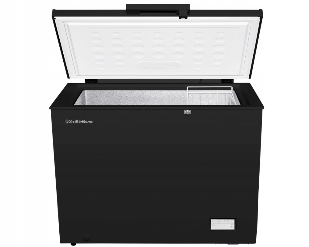 Zamrażarka skrzyniowa 287L Smith&Brown SZCF-302-BE3 Czarna Led Kosz