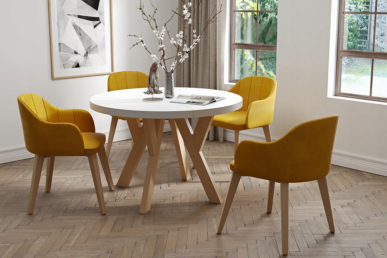 ZESTAW PORTO rozkładany STÓŁ 110 i 4 krzesła loft Kod producenta industrialny dekorimeble.pl