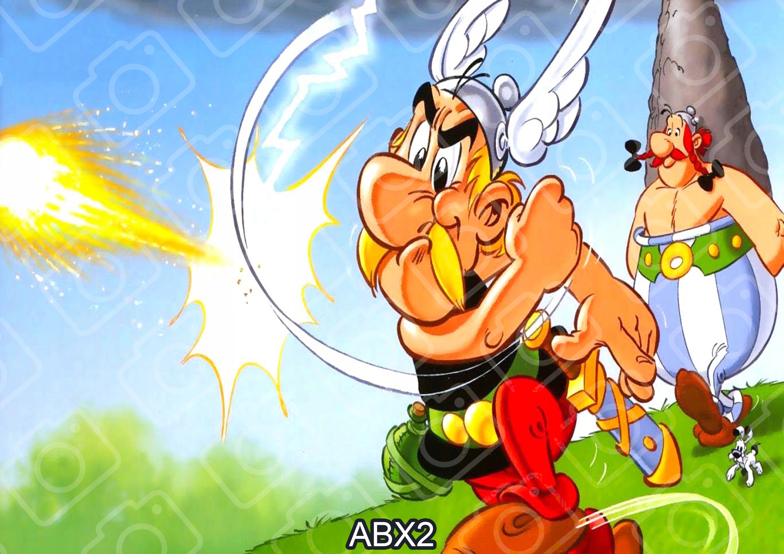 Opłatek na Tort ASTERIX I OBELIX Wydruk Waflowy A4 Marka Mako