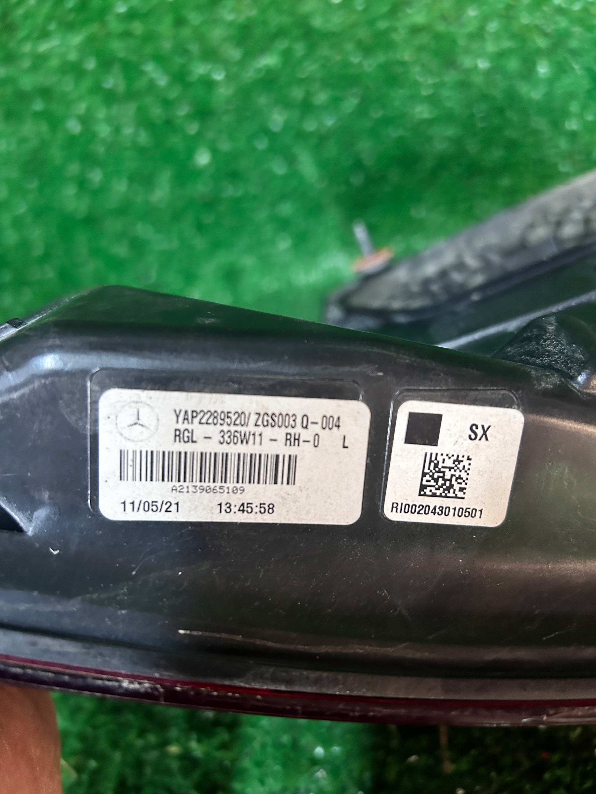light rear part rear left MERCEDES E-KLASA sedan LIFT