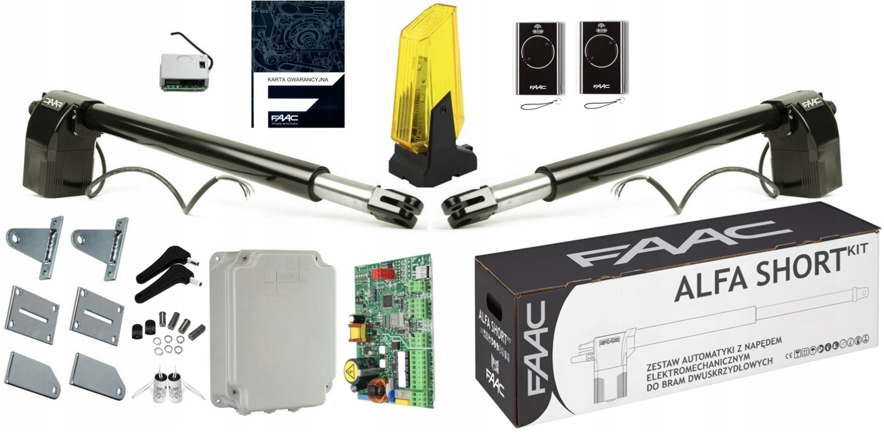 Pohon pro dvoukřídlou bránu Faac 414 Short