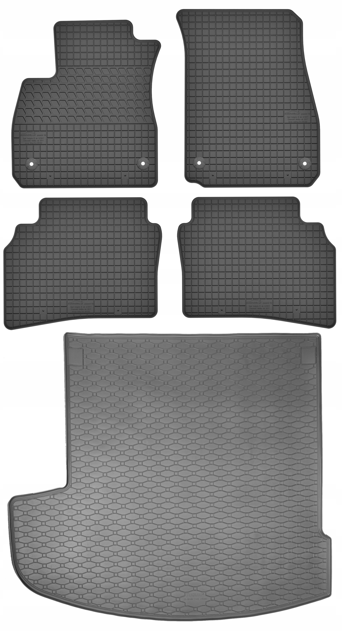 Opel Insignia B Kombi 2017-2022 Sada Koberce batožinový priestor