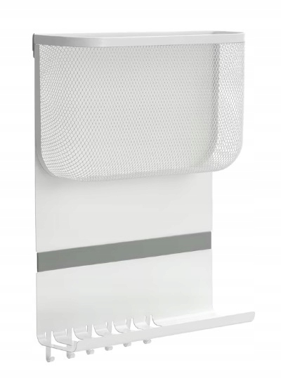 IKEA DRONJONS - półka ścienna z haczykami 30x10x43