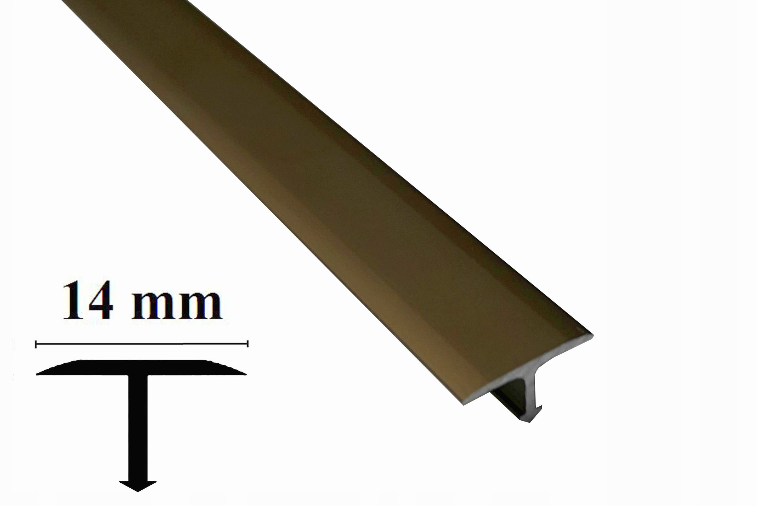 

Listwa łącząca, progowa-TEOWNIK alu. Jasny Brąz 1m