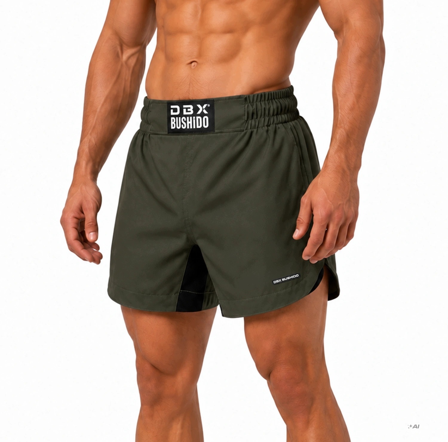 Spodenki do sportów walki Mma lekkie zielone Combatwear Dbx Bushido XXL
