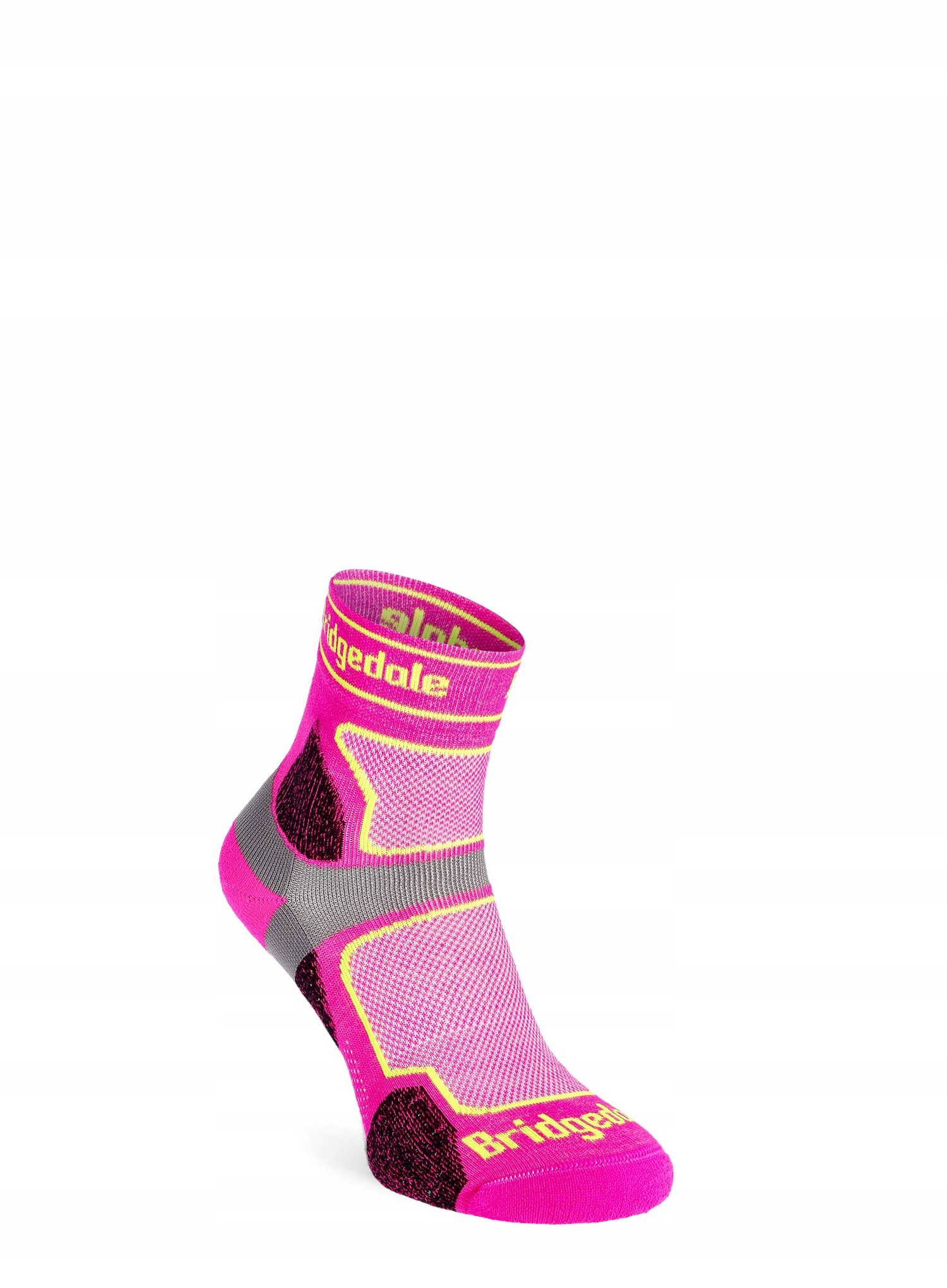 Skarpety biegowe Bridgedale Ultra Lt T2 Coolmax Sport 3/4 pink 38-40