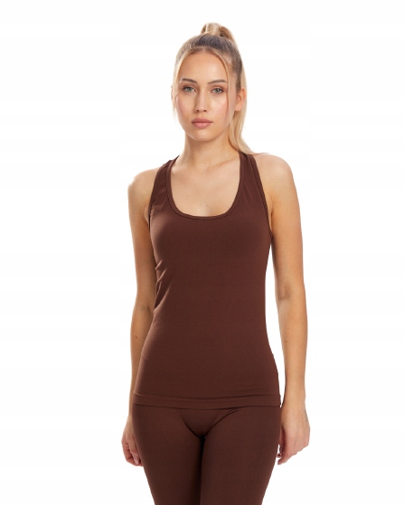 Spaio Tank Top bezrękawnik damski coffee XL
