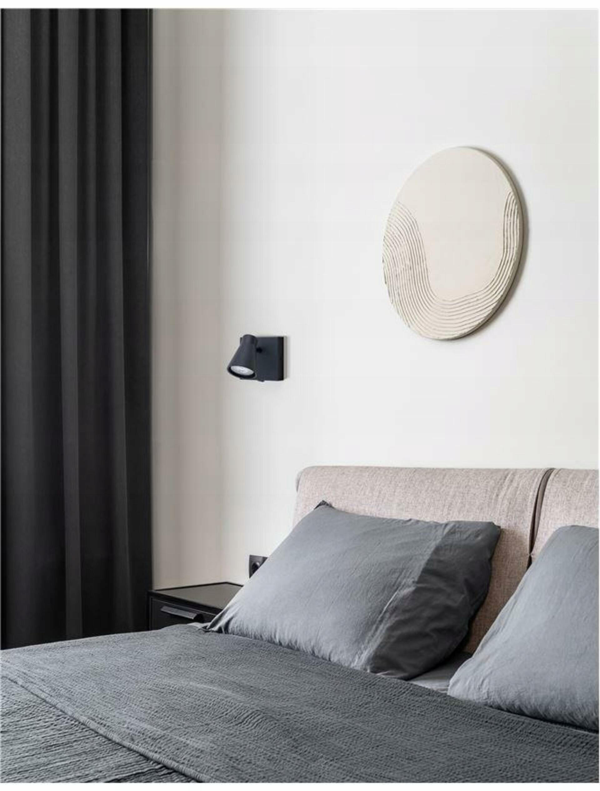 Nova Luce bodové svítidlo Dublin černý kov vypínač na těle GU10 1x10W 230V