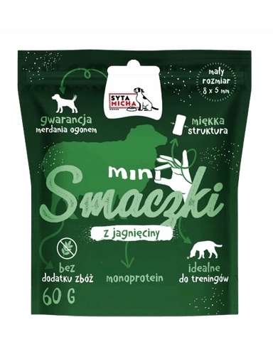 5 x Syta Micha Tréninkové pamlsky Mini pro malého psa Jehněčí 60 g