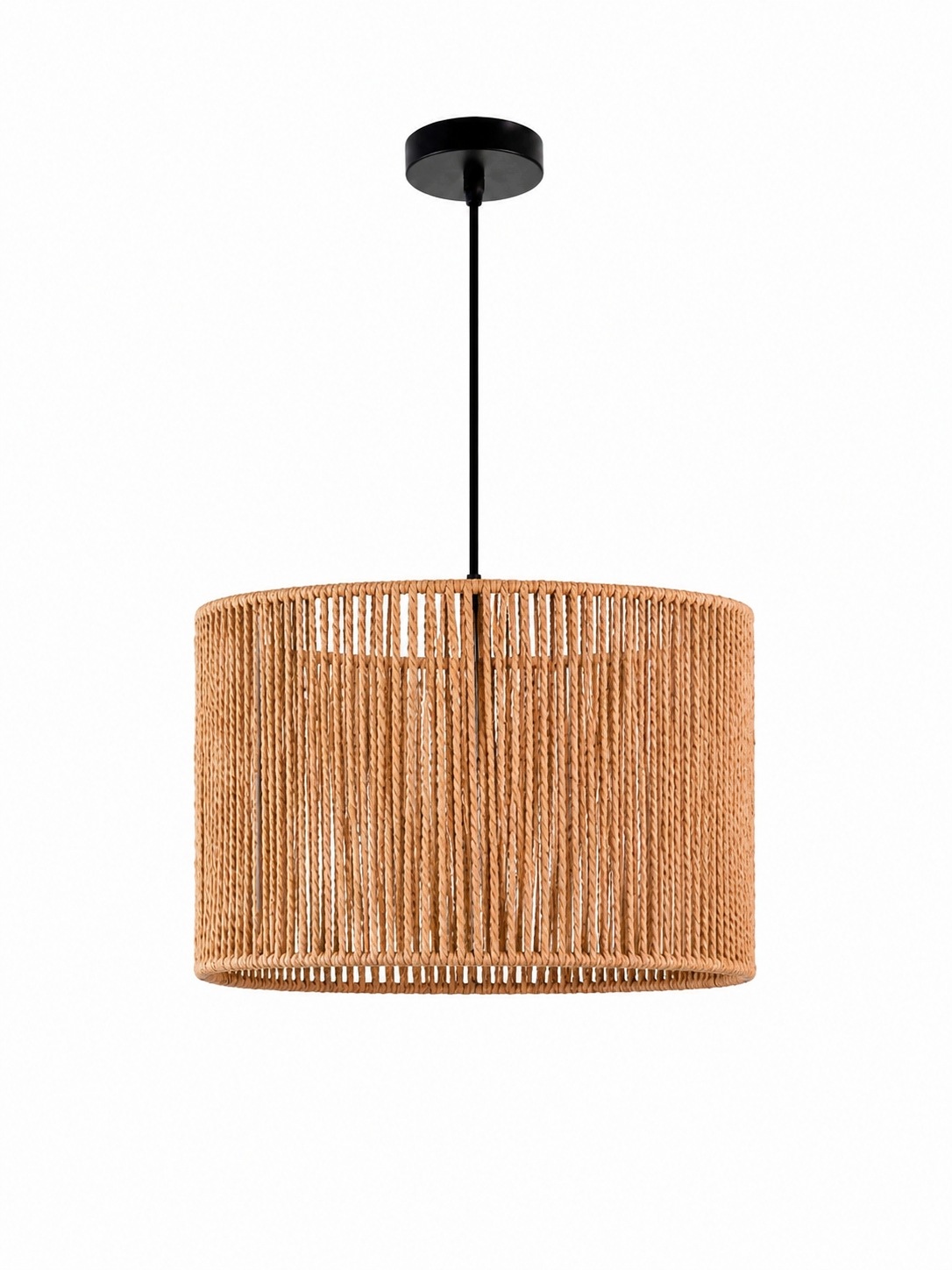 Lampa bambusowa wisząca Amadeo 35cm Boho do salonu sypialni