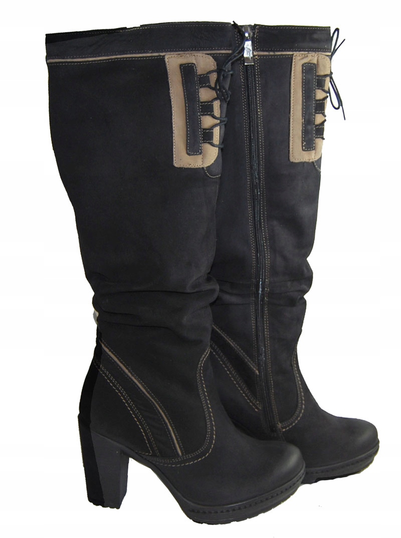 WYPRZEDAŻ KOZAKI POLSKIE MARCO 241 CIEPŁE OWCA 41