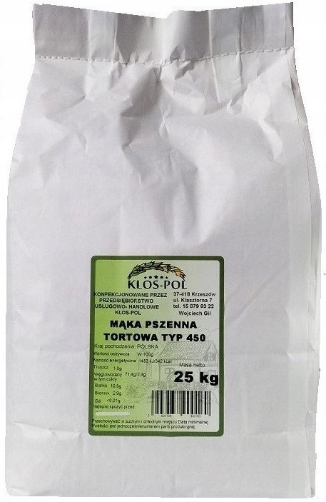 Mąka Pszenna Tortowa Typ 450 25kg