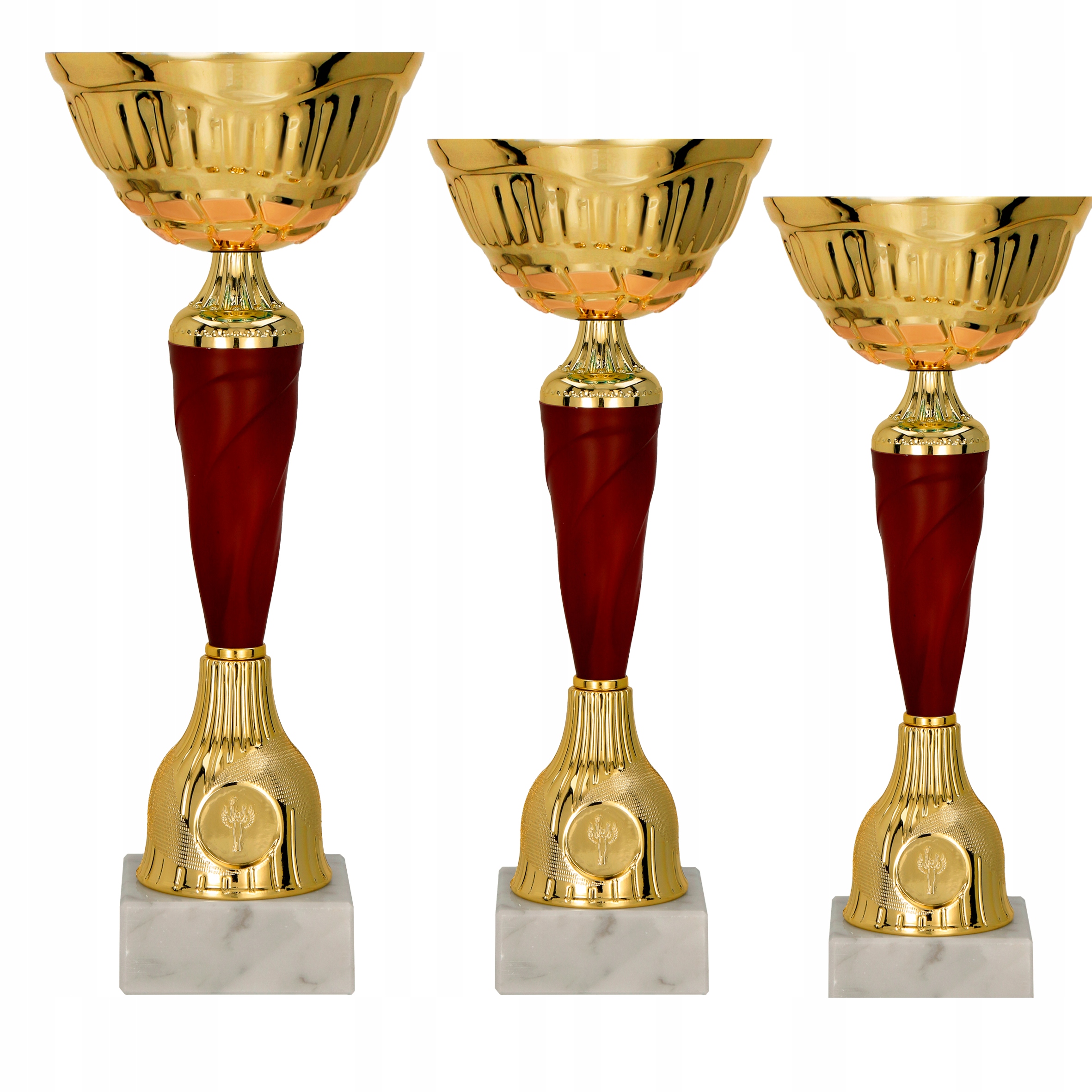 Komplet Zestaw Pucharów Puchar 3 Szt 23/21/20 cm Grawer