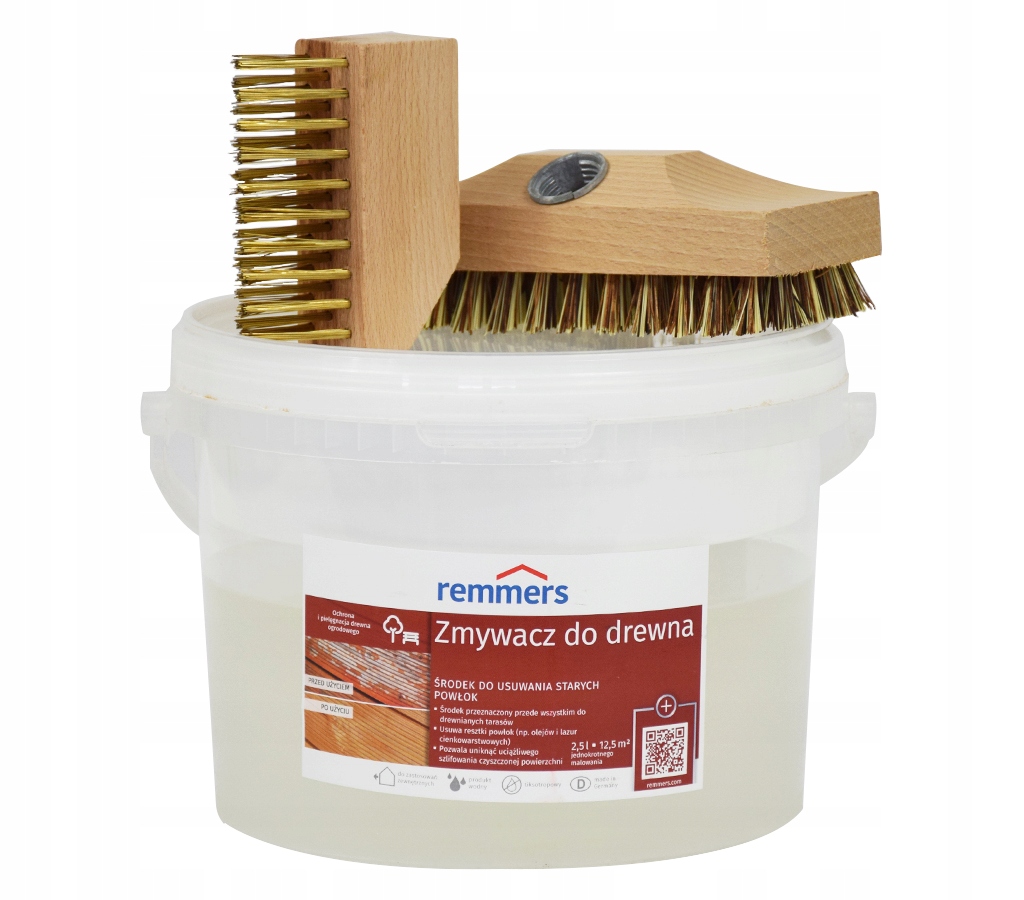 Remmers Zmywacz do drewna Zestaw szczotki 2,5l
