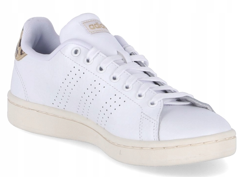 Adidas Buty Damskie Trampki Adventage białe panterka stylowe 40 2/3