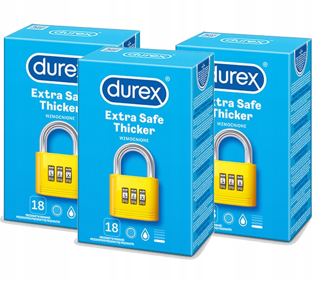 

Prezerwatywy Durex Extra Safe 54 sztuki pogrubiane