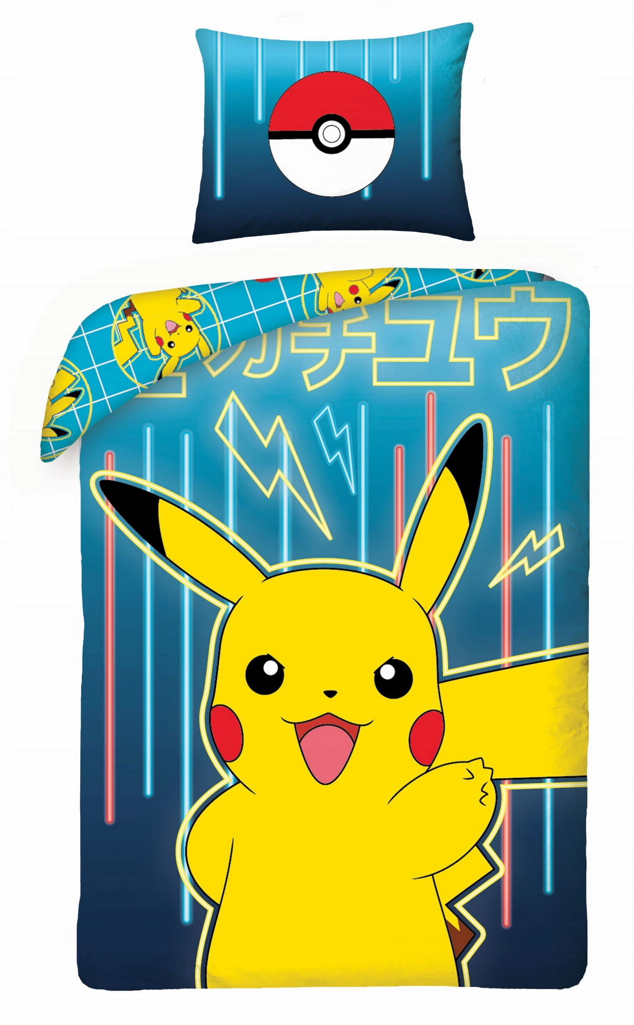 Pościel Bawełniana 140 X 200 CM Pokemon Pikachu