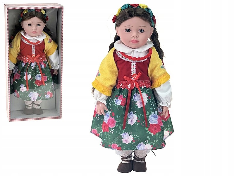 Lalka w Stroju Ludowym Mówi I Śpiewa Po Polsku 45 cm Lalka Góralka
