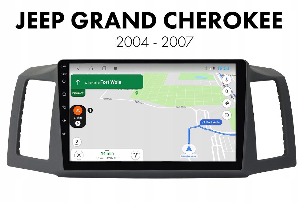 JEEP GRAND CHEROKEE NAWIGACJA ANDROID CARPLAY Sklep, Opinie, Cena w