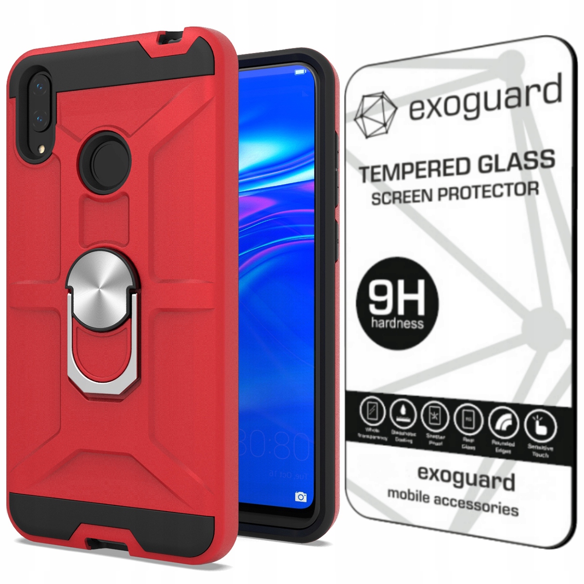 

Obudowa Case Etui Pancerne+szkło do Huawei Y7 2019