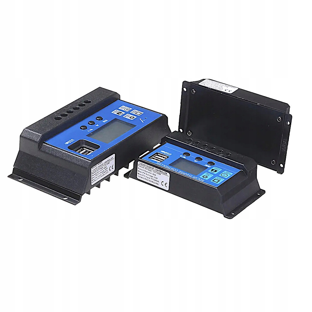 REGULATOR ŁADOWANIA PWM 10A 12V/24V 2XUSB Marka PWM