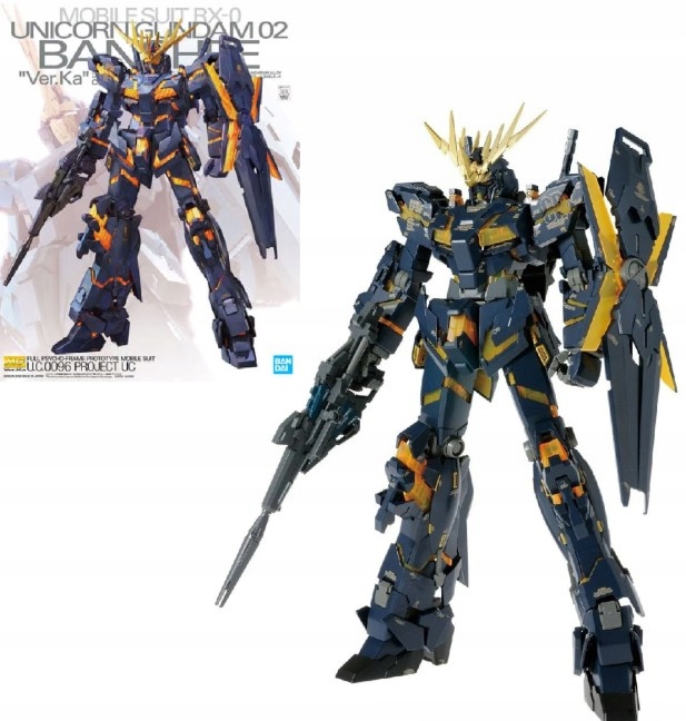 Gundam Mg 1/100 Unicorn Gundam 02 Banshee Vers. Ka Model stavebnice
