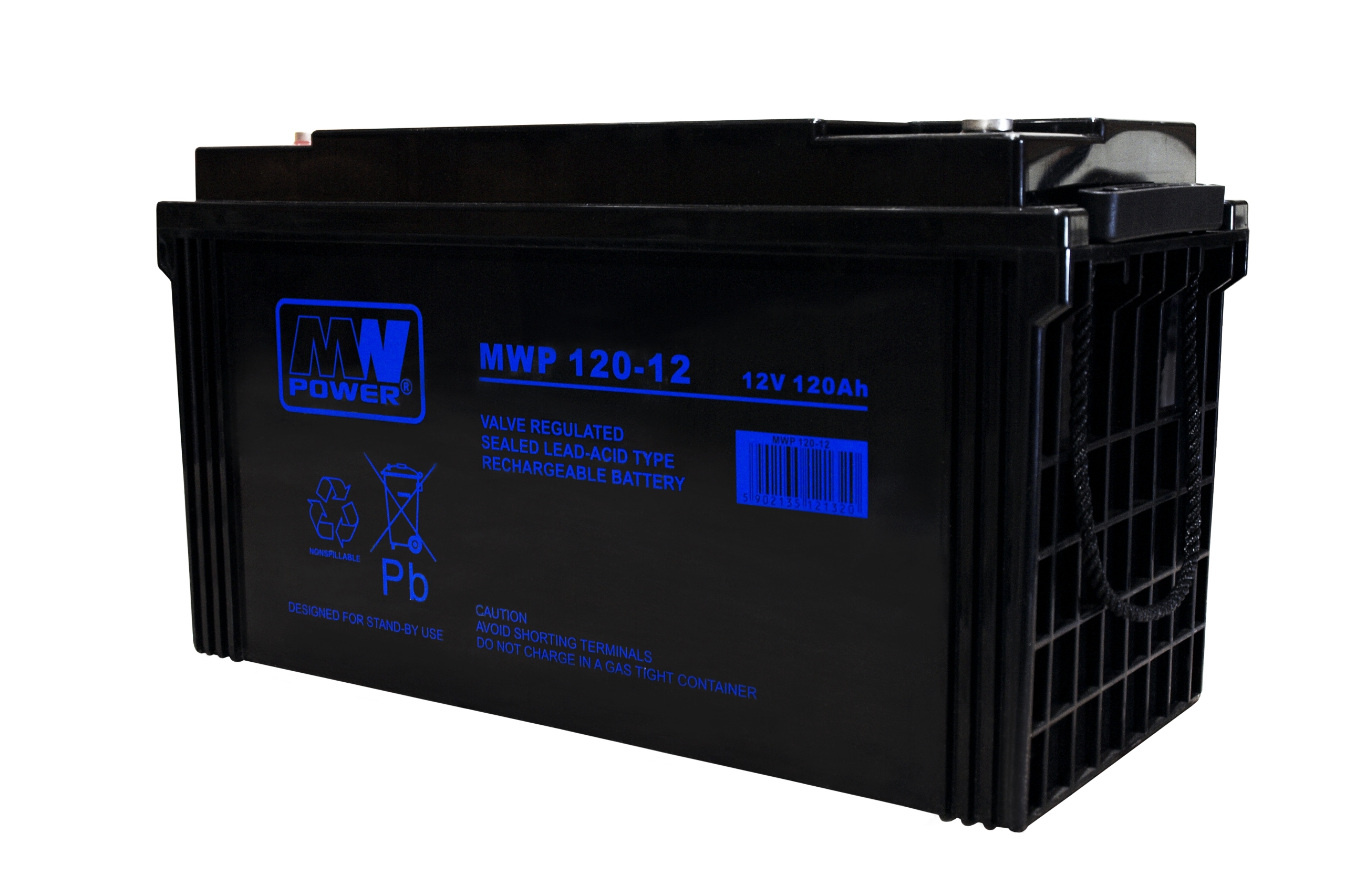 Akumulátor Vrla Agm Mwp 120-12 12V 120Ah pro Ups a nouzové napájení