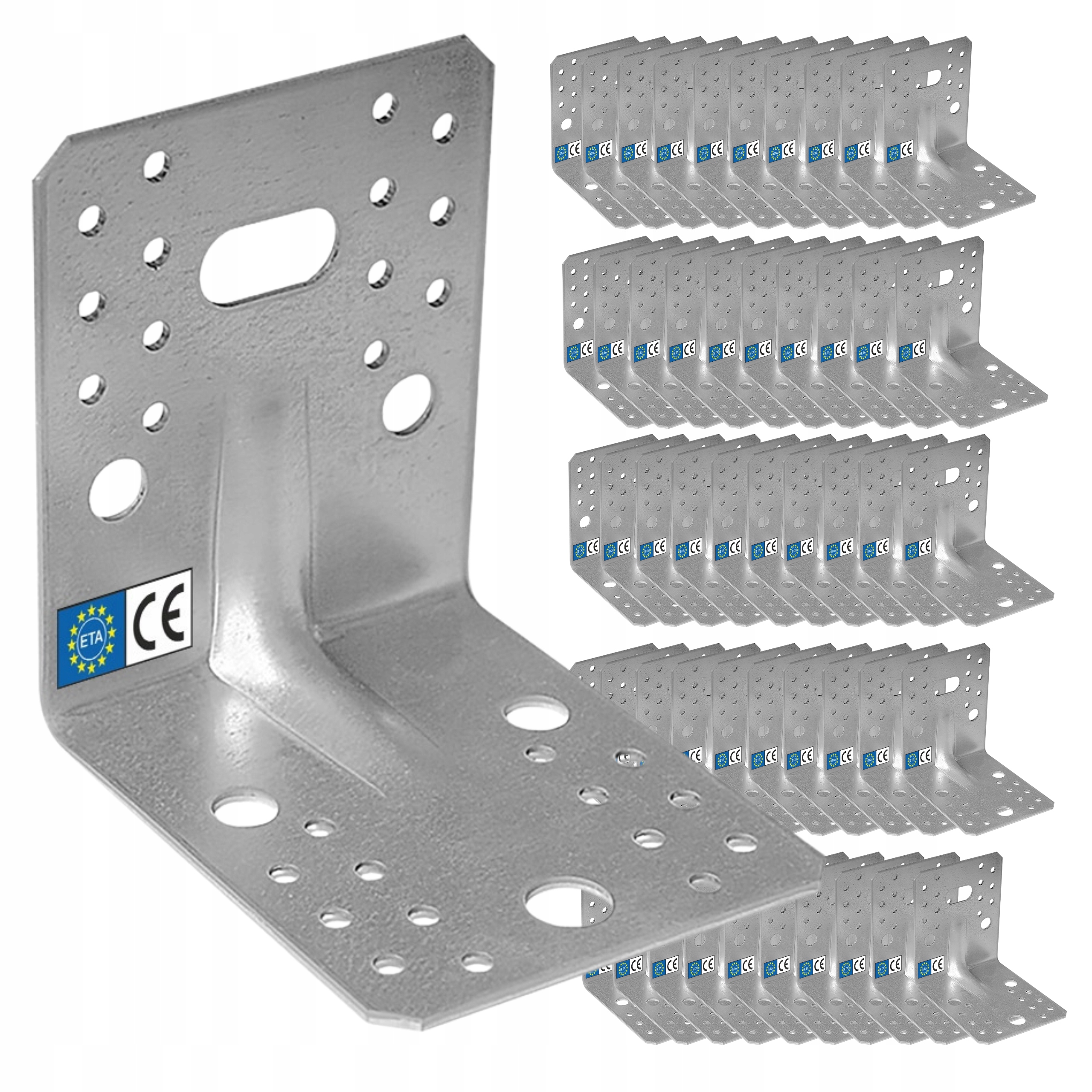 KPL21 Montážny Uholník Tesárska Spojka 105x105x90x2 50ks Domax