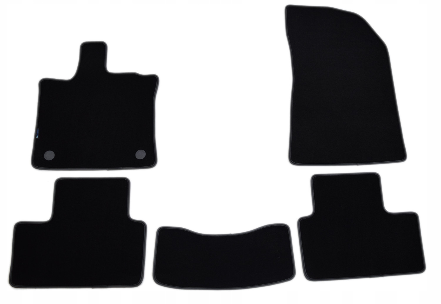 Černé velurové koberce Diamond, Lamówka Mitsubishi Asx od roku 2023