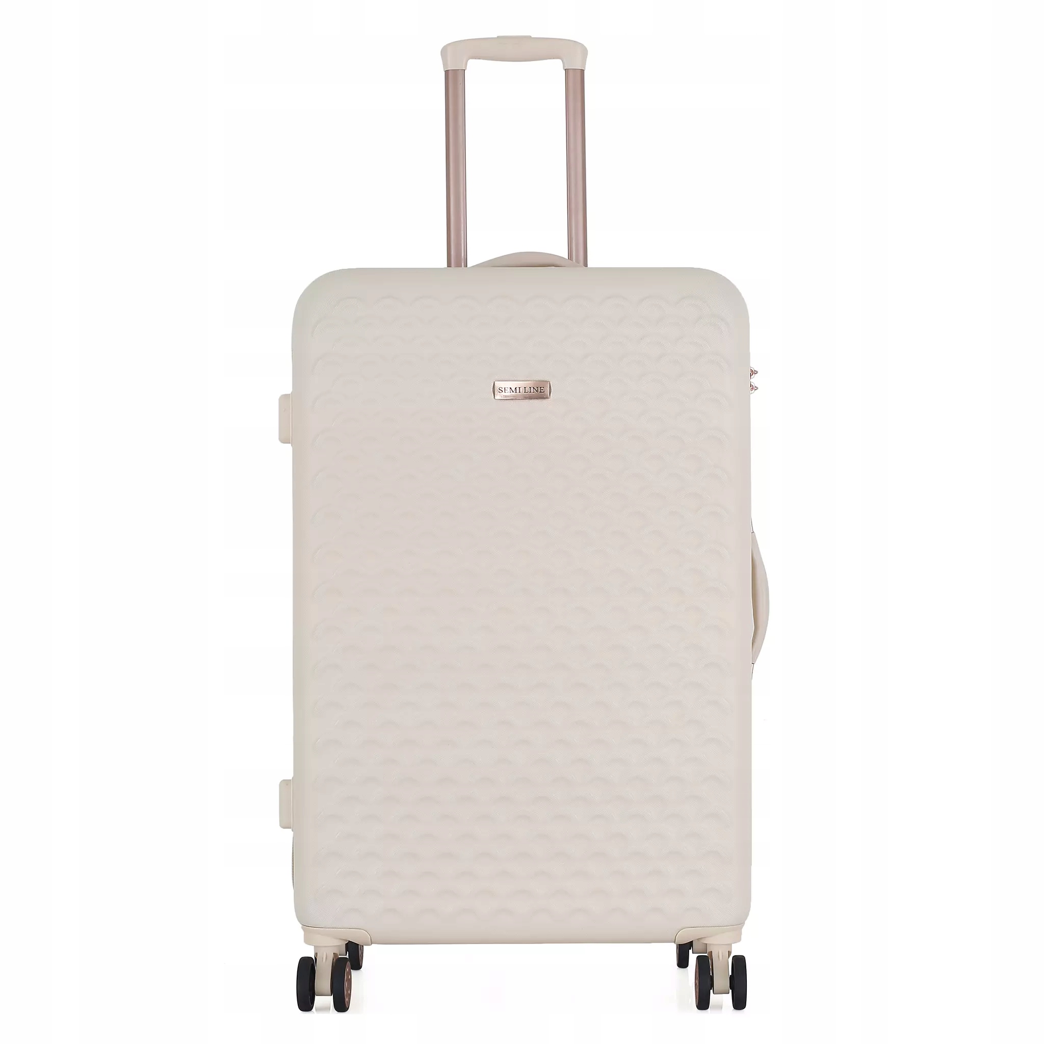 Velká 28" tvrdá Abs taška Semi Line T5791-3 ecru