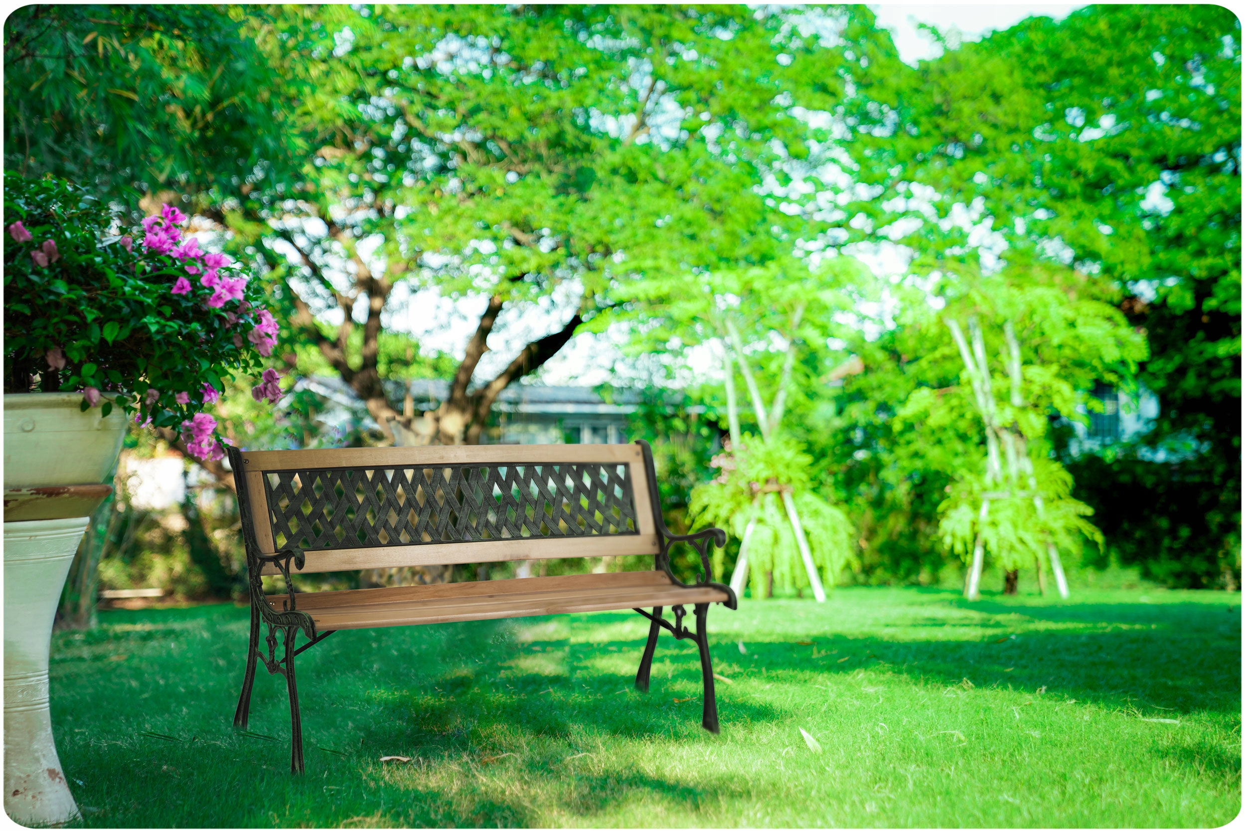 ŁAWKA PARKOWA OGRODOWA SOLIDNA DREWNIANA SOFOTEL Kod producenta 4203