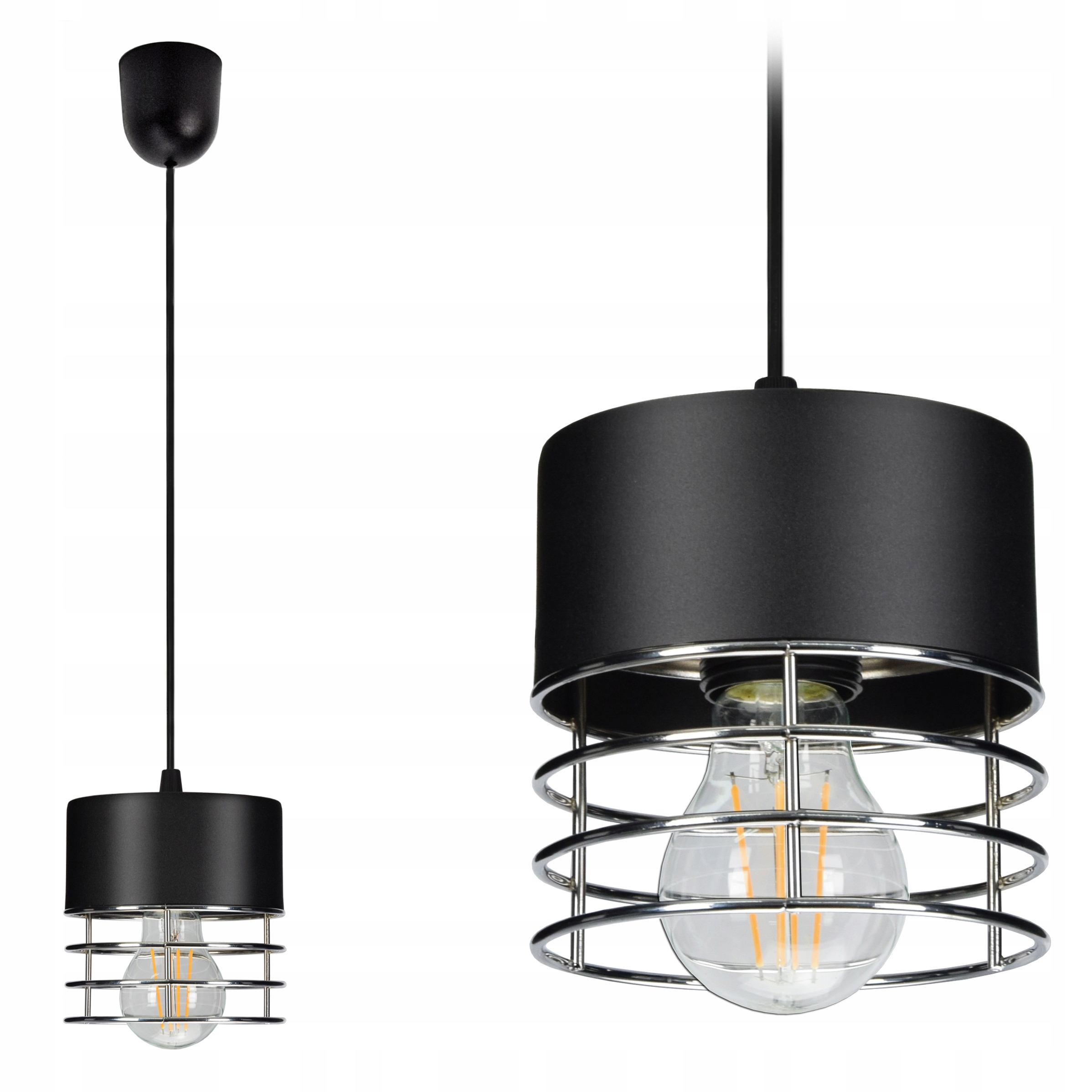 

Lampa Żyrandol Led Sufitowa Wisząca Vigo III Chrom