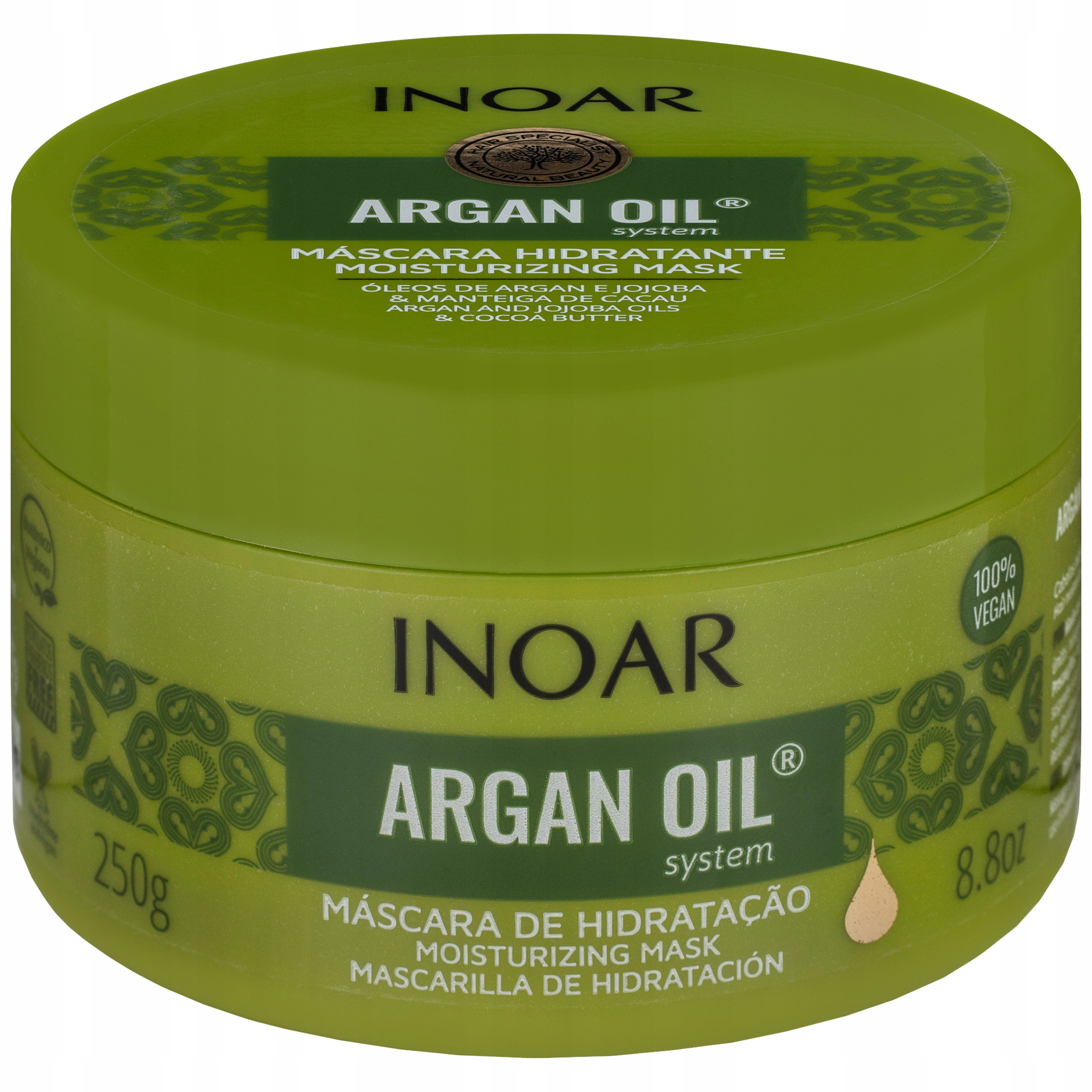 Série Argan Oil Inoar maska pro suché a krepaté vlasy 250 ml