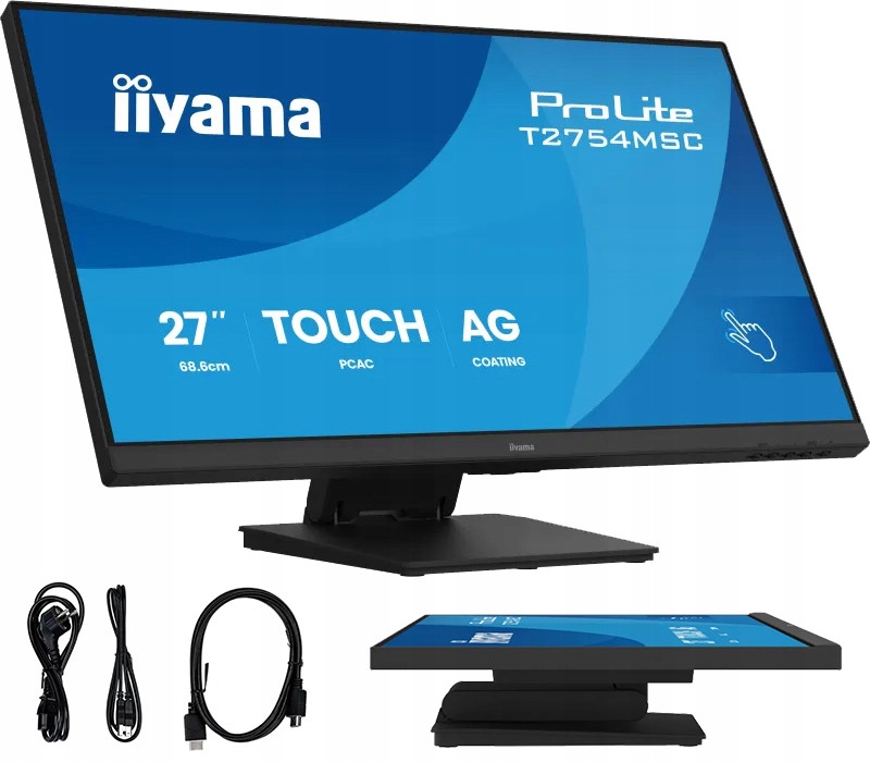 27" iiyama T2754MSC-B2AG: Ips, Fhd, Ag, 10P, Hdmi, repr T2754MSC-B2AG