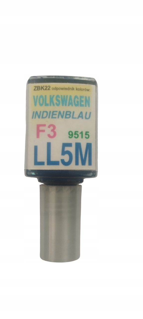 Zaprawka do rys 10ml Audi Vw Seat L5M LL5M 9515; F3 Błękit Indyjski
