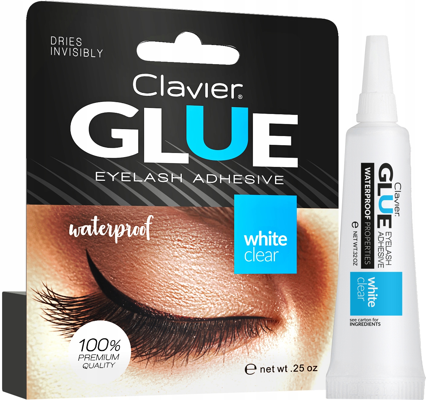 

Clavier Waterproof Glue Klej do rzęs Biały