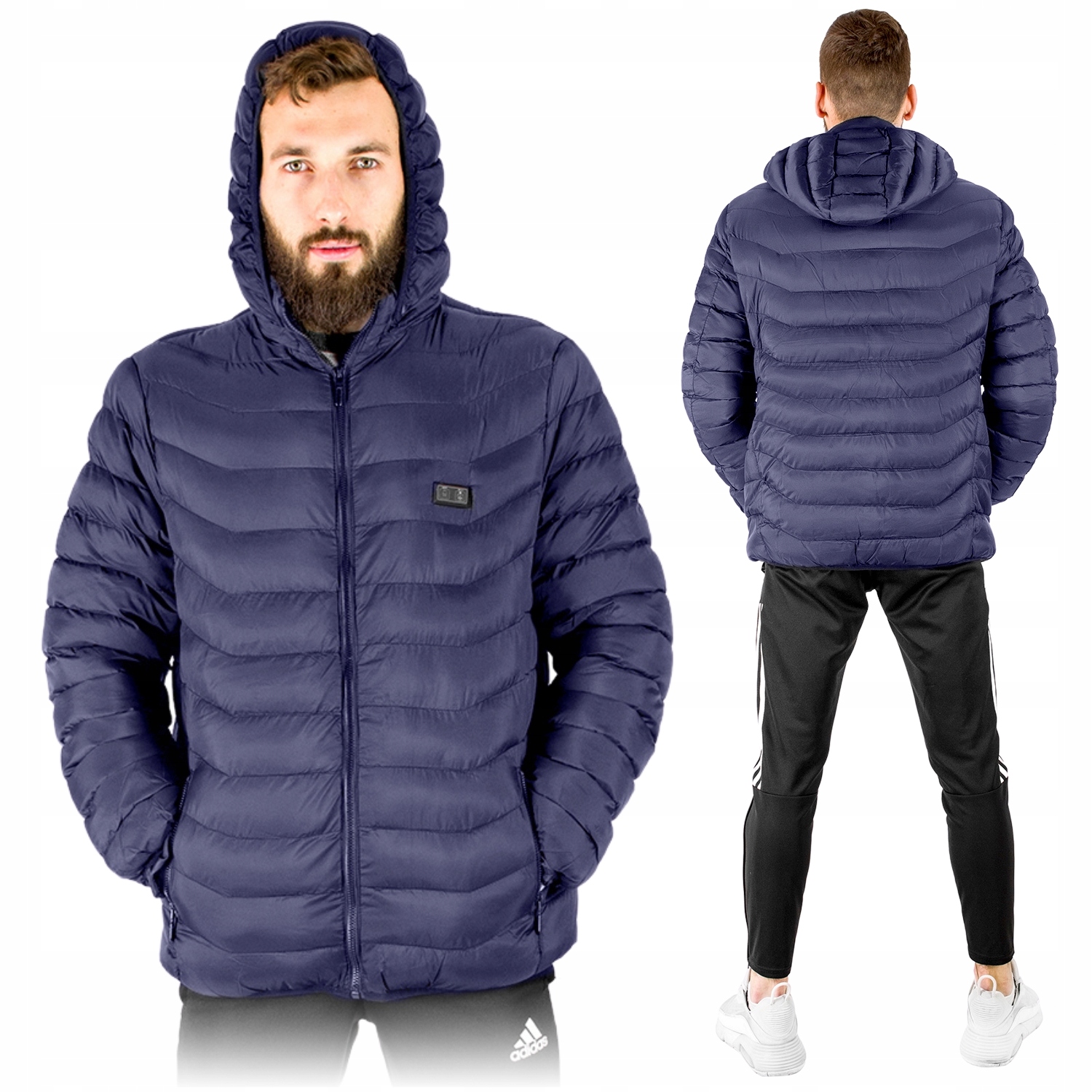 Vyhřívaná Usb Bunda Dámská Zimní Prošívaná Přechodová Lehká XL