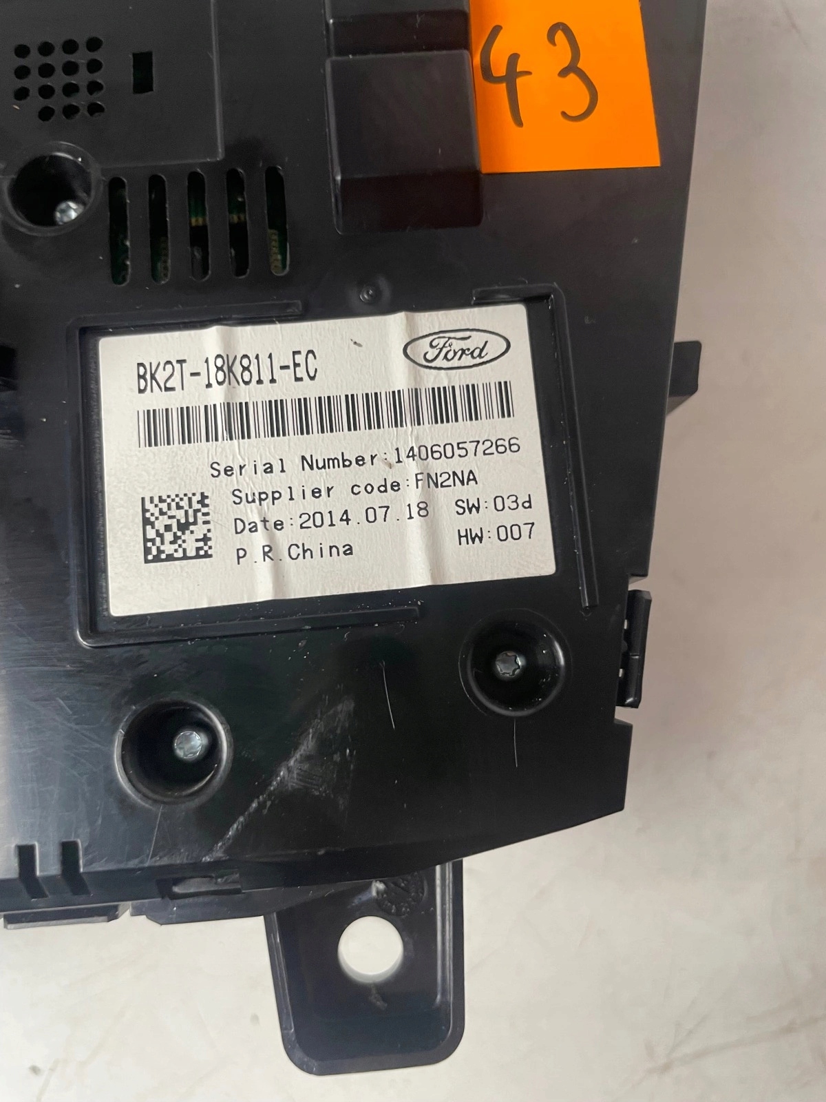 control panel radia Ford Transit Connect mk2 II