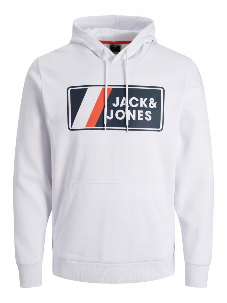

Jack & Jones - bluza męska biały kaptur L