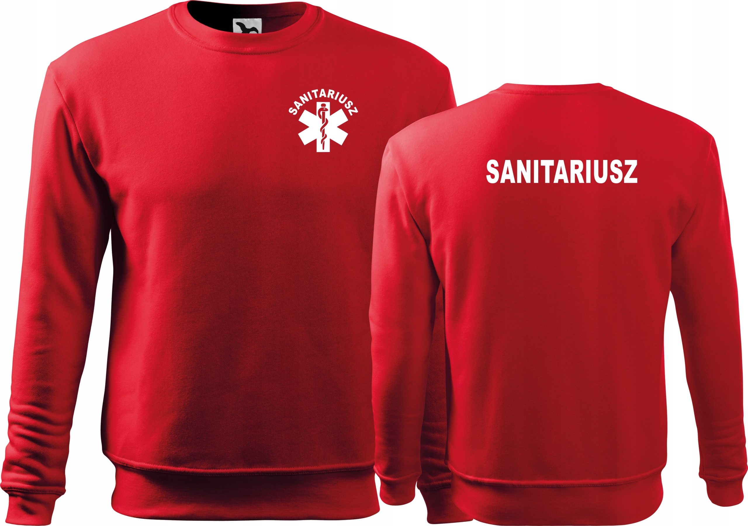 

Bluza medyczna męska z nadrukiem dla Sanitariusza