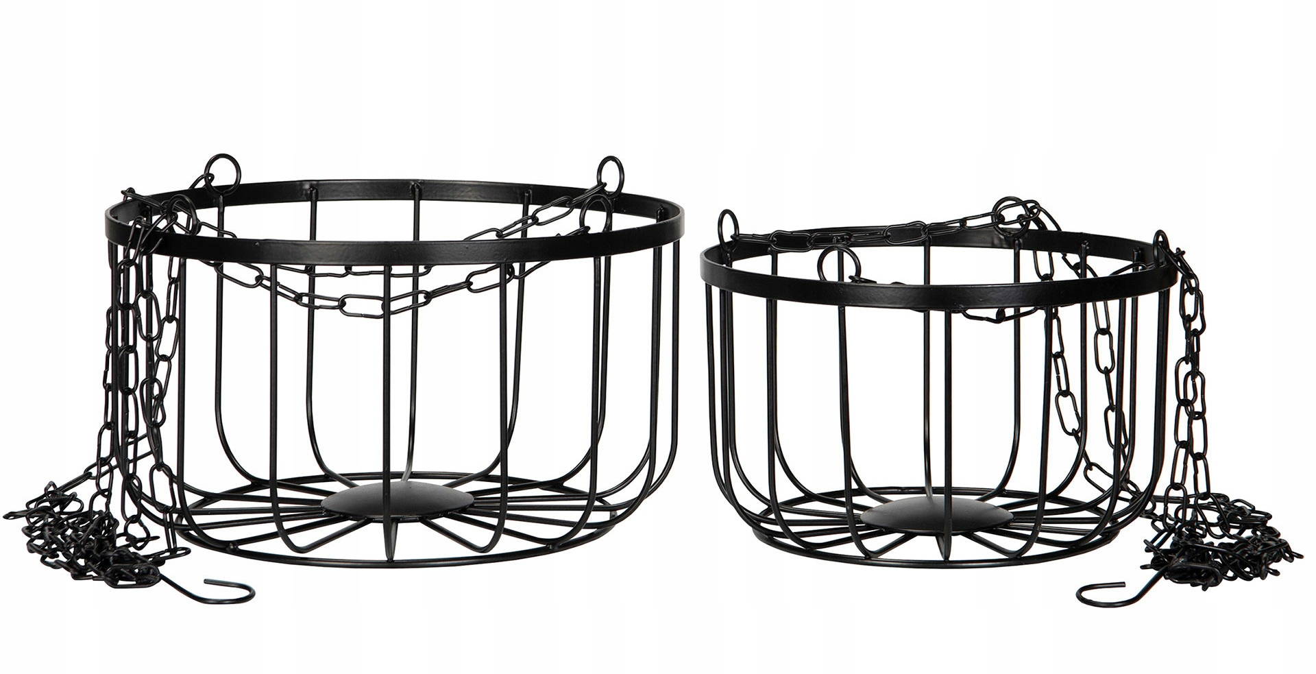 2 ks Kuchyňský Závěsný Koš Na Ovoce Zelenina černý