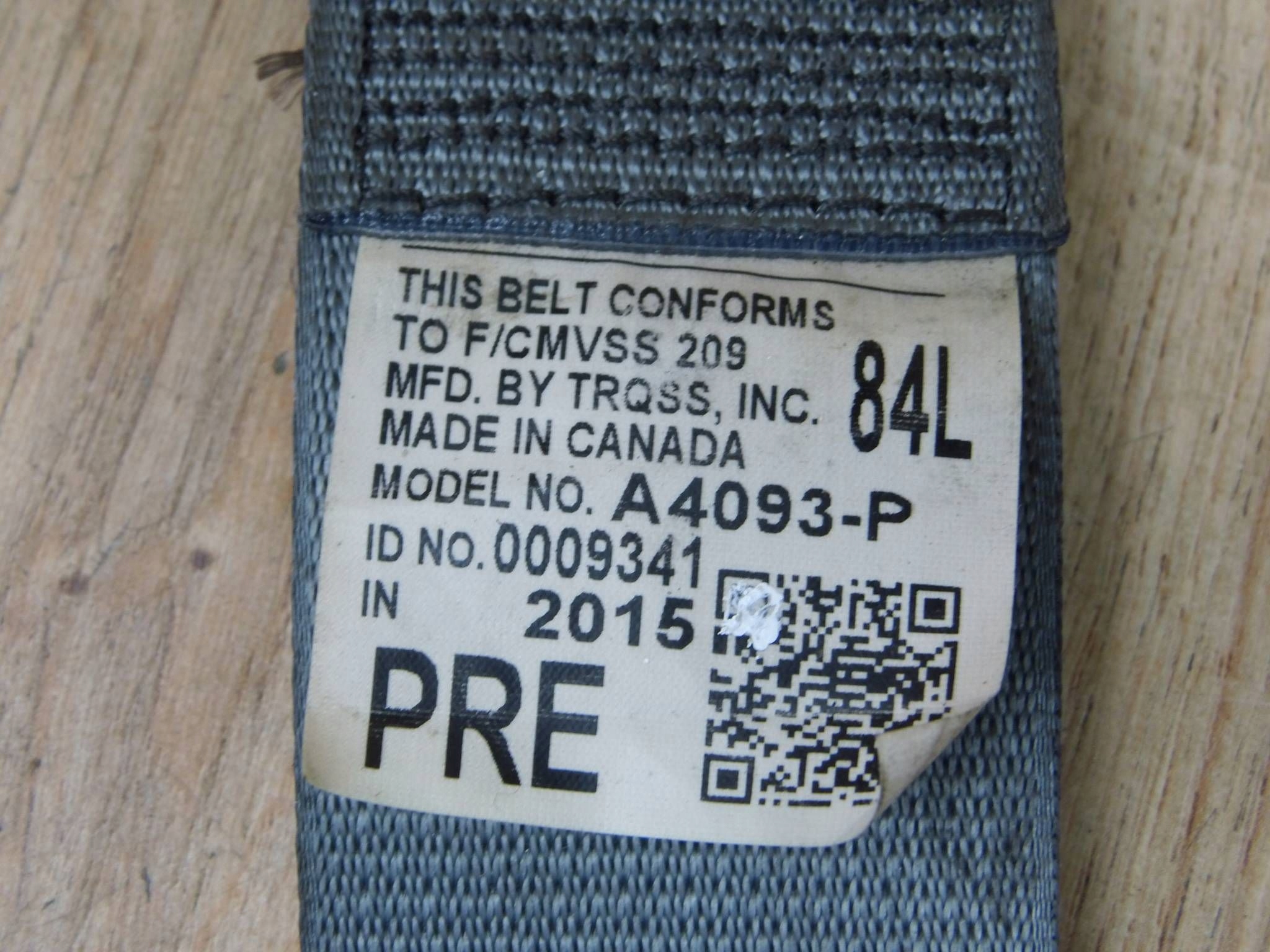 Toyota Sienna XL30 III tension belt safety left front front