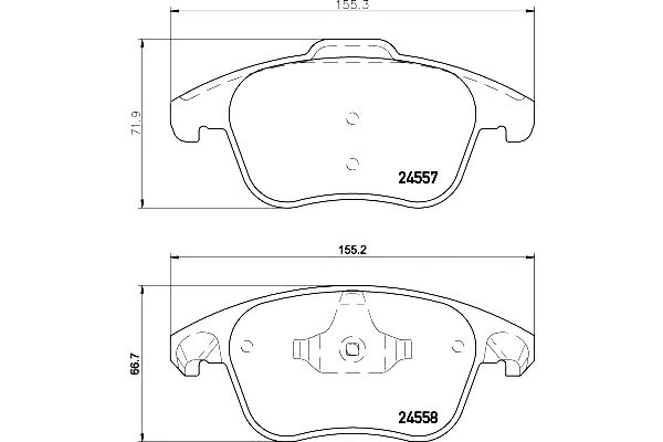 HELLA МЕРЗКИЙ КОЛОДКИ ТОРМОЗНОЕ 425362 425397 37599 ПРАВ.