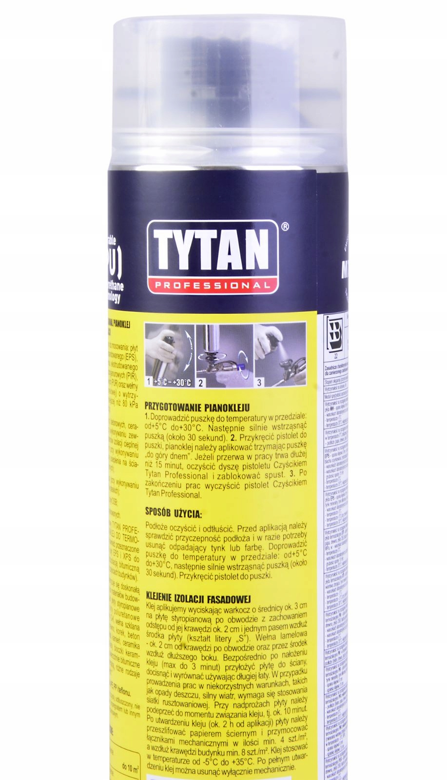 TYTAN PIANOKLEJ DO TERMOIZOLACJI 820ML Kod producenta 10048630x12