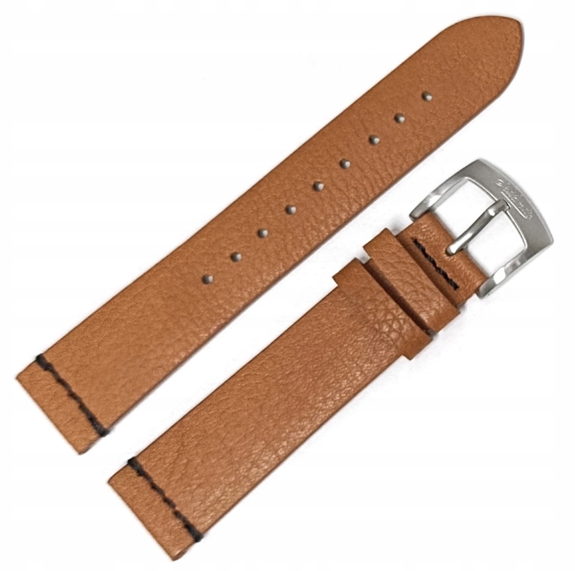 Originální Kožený Hnědý Řemínek Na Hodinky Atlantic Speedway 20 mm Hladký