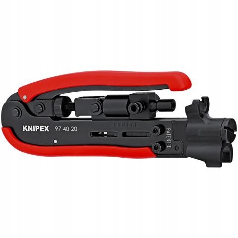 

Knipex 97 40 20 Sb Zaciskarka do złączy F Bnc Rca
