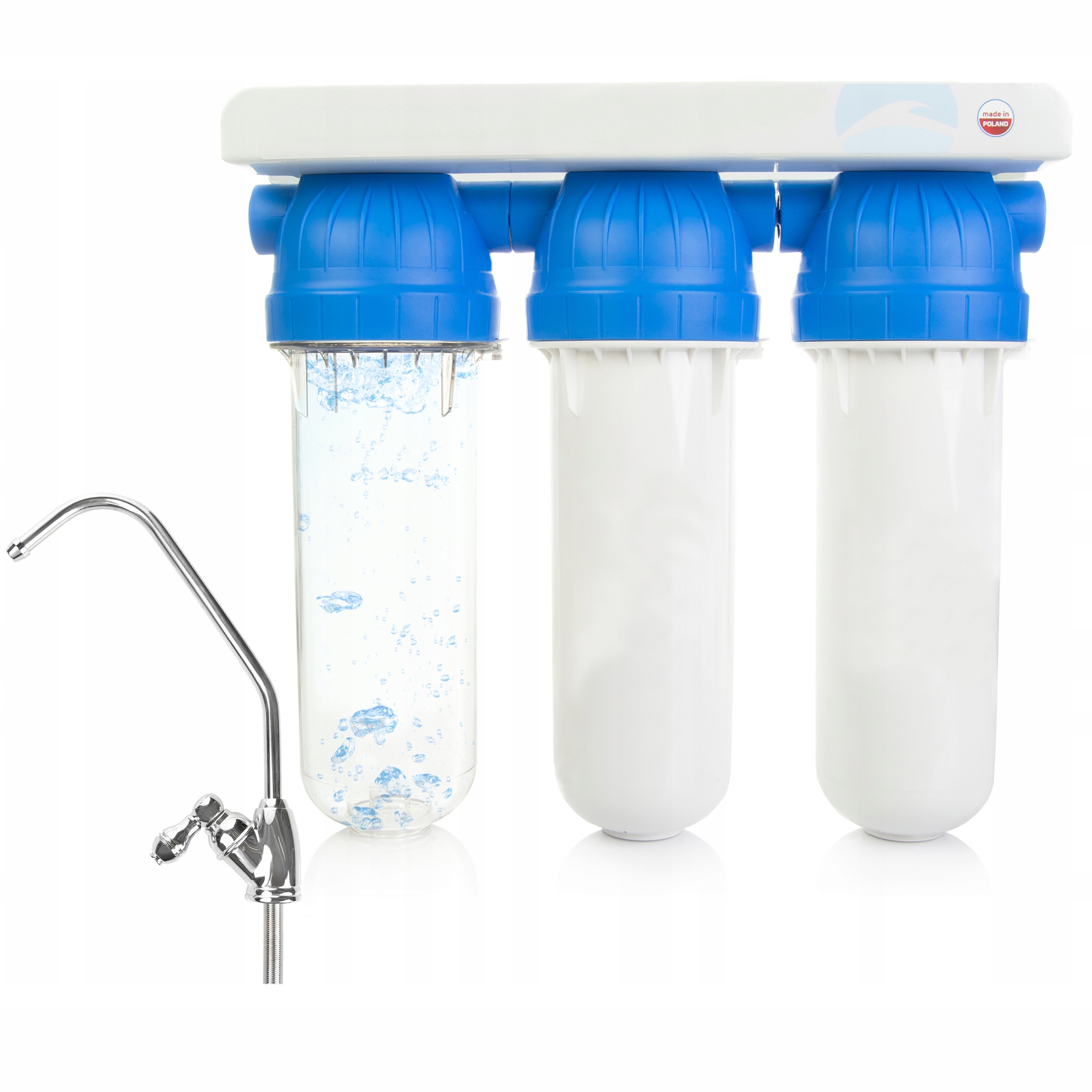 

Filtr do wody 3-stopniowy zestaw pod zlew +bateria