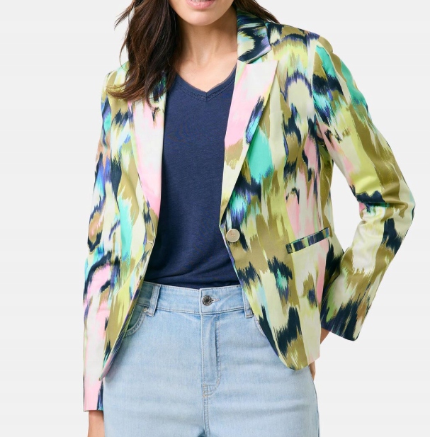 Sako Gerry Weber s abstraktním potiskem, vícebarevné, velikost R38